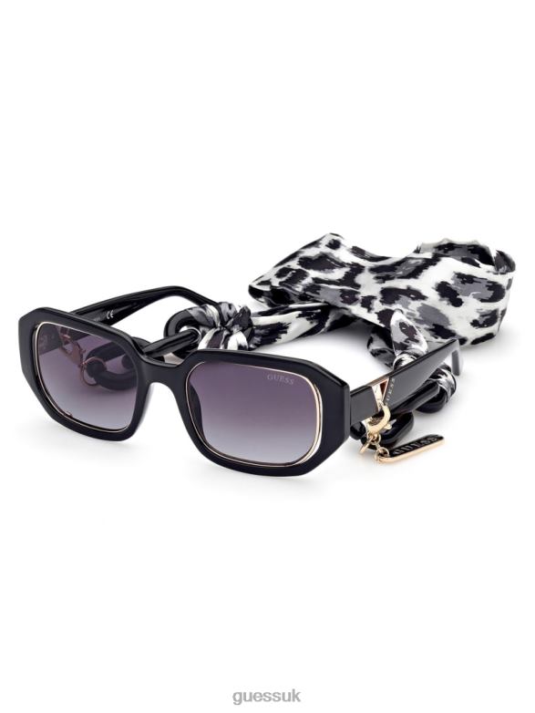 GUESS Women Rectangle Sunglasses Silver Accessory V28V63712