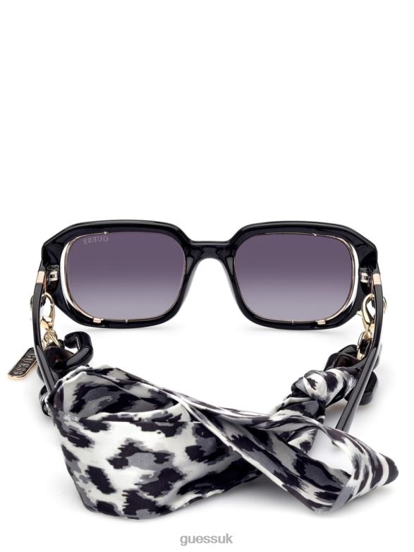 GUESS Women Rectangle Sunglasses Silver Accessory V28V63712