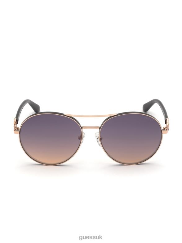 GUESS Women Sally Aviator Sunglasses Masa Wash Accessory V28V63710