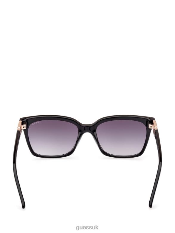 GUESS Women Square Plastic Sunglasses Silver Accessory V28V63727