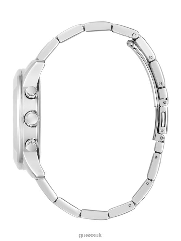 GUESS Women Colored Crystal Multifunction Watch Silver Accessory V28V63549