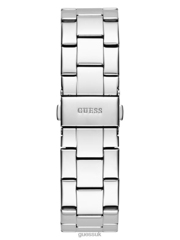 GUESS Women Colored Crystal Multifunction Watch Silver Accessory V28V63549