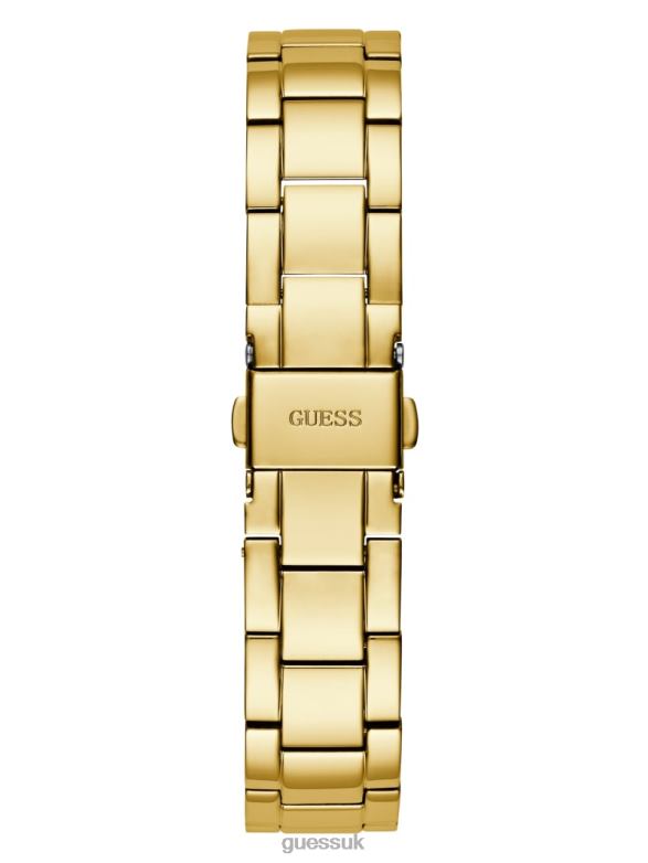 GUESS Women Crystal Analog Watch Gold Accessory V28V63615