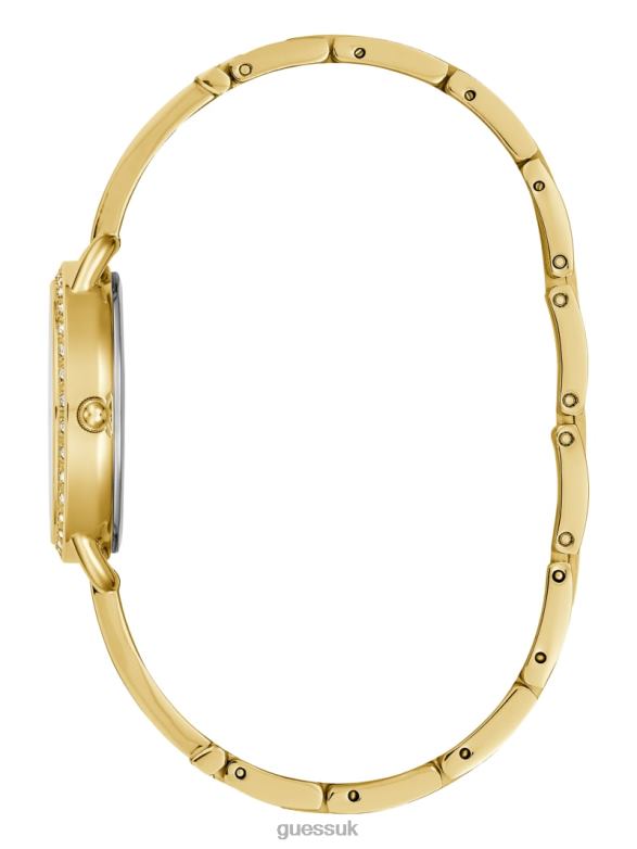 GUESS Women Crystal Analog Watch Gold Accessory V28V63647