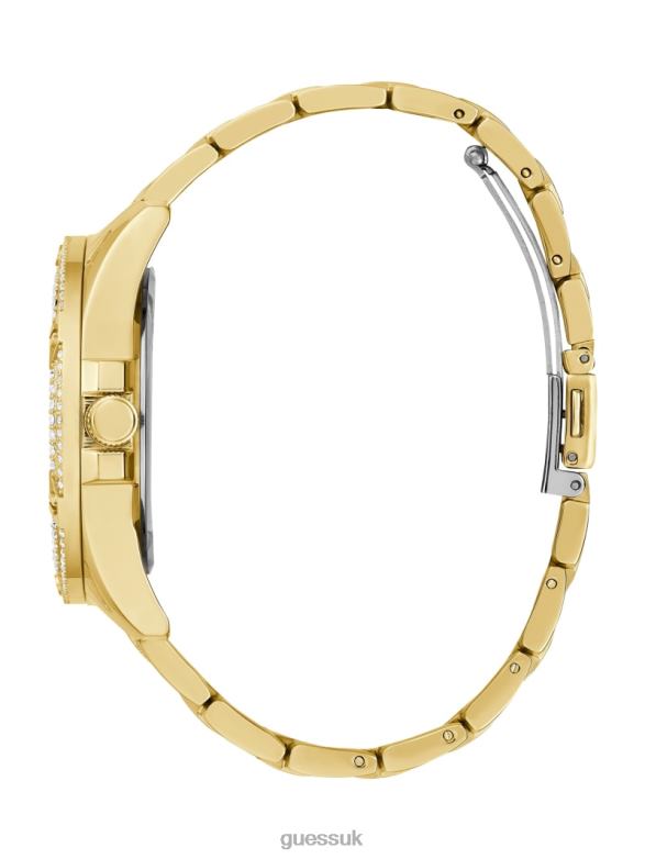 GUESS Women Crystal Multifunction Watch Gold Accessory V28V63552