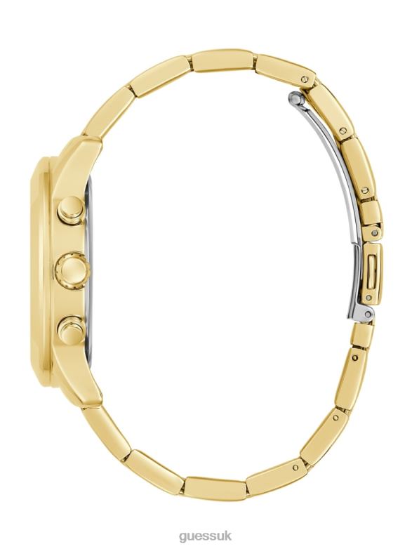 GUESS Women Crystal Multifunction Watch Gold Accessory V28V63576