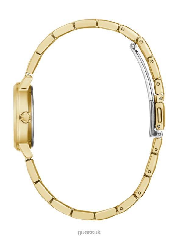 GUESS Women Diamond Analog Watch Gold Accessory V28V63625