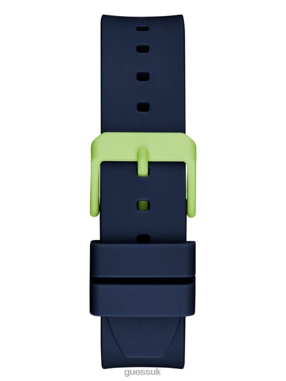 GUESS Women Eco Analog Watch Navy and Green Accessory V28V63594