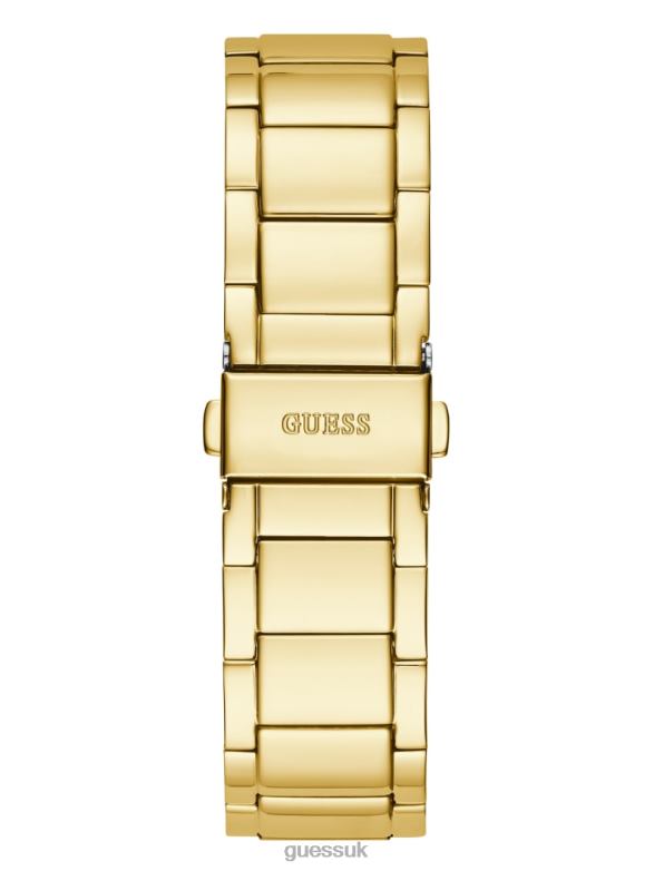 GUESS Women Exposed Dial Analog Watch Gold Accessory V28V63593