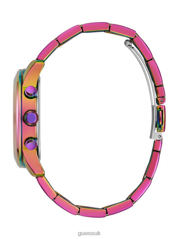 GUESS Women Fantasia Iridescent Multifunctional Watch Rose Gold Accessory V28V63578