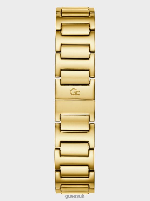 GUESS Women Gc Crystal Analog Watch Gold Accessory V28V63586
