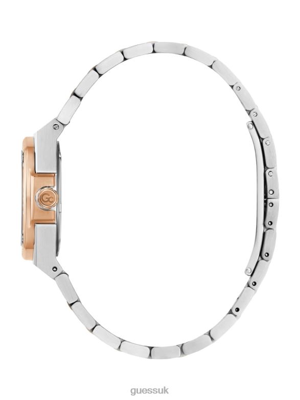 GUESS Women Gc Mini Mother-of-Pearl Analog Watch Rose Gold Accessory V28V63575