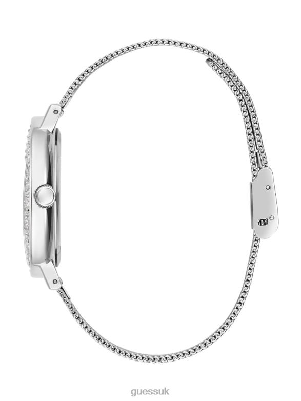 GUESS Women Logo Analog Watch Silver Accessory V28V63579