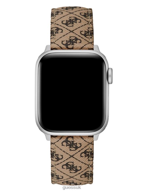 GUESS Women Logo Leather 38-40 mm Band for Apple Watch Brown Accessory V28V63591