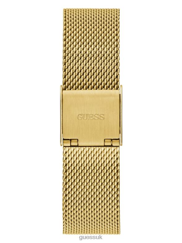 GUESS Women Mesh Analog Watch Gold Accessory V28V63614
