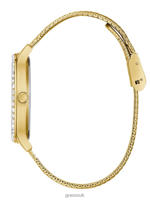 GUESS Women Mesh Analog Watch Gold Accessory V28V63630