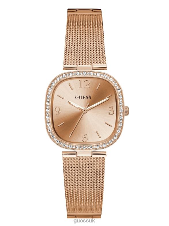 GUESS Women Mesh Analog Watch Rose Gold Accessory V28V63540