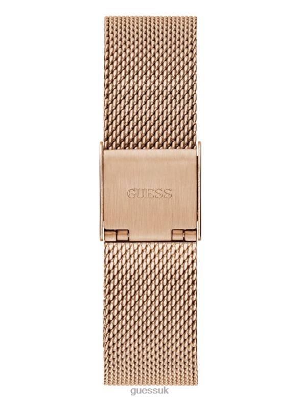 GUESS Women Mesh Analog Watch Rose Gold Accessory V28V63540