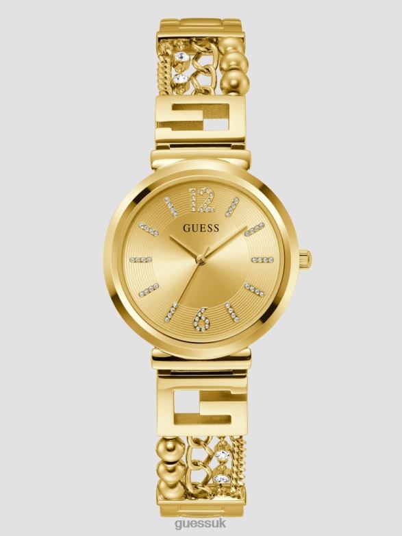 GUESS Women Mixed Chain Analog Watch Gold Accessory V28V63643