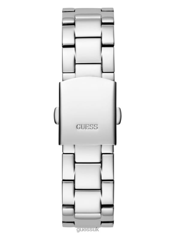 GUESS Women Ombre Multifunction Watch Silver Accessory V28V63587