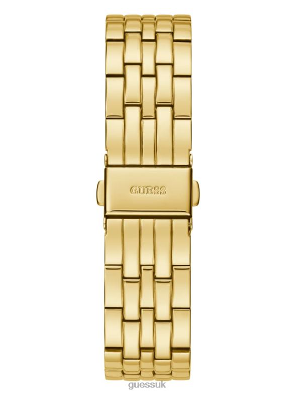 GUESS Women Rhinestone Analog Watch Gold Accessory V28V63617