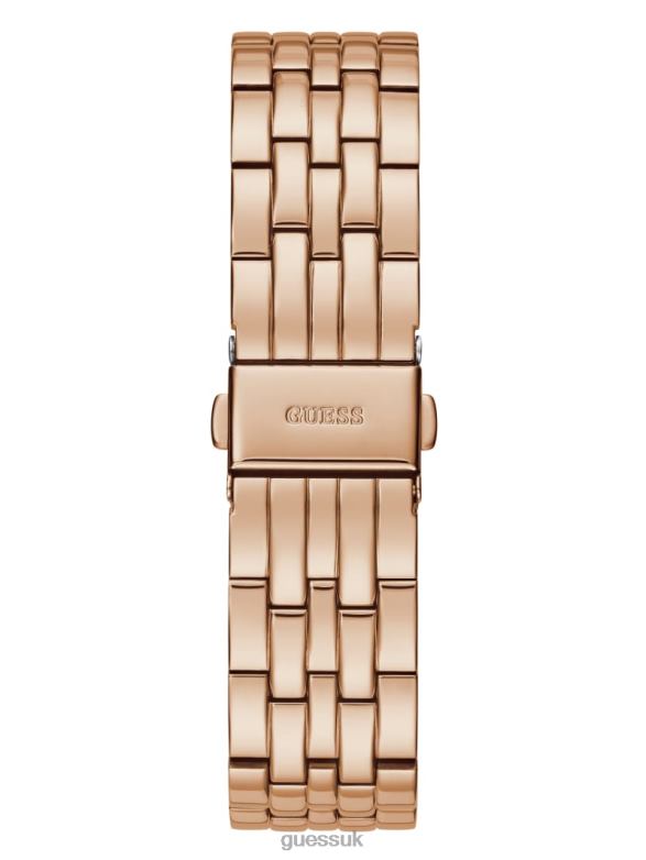 GUESS Women Rhinestone Analog Watch Rose Gold Accessory V28V63623