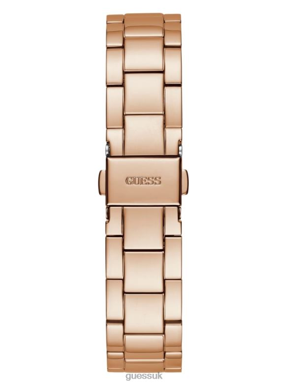 GUESS Women Rhinestone Multifunction Watch Rose Gold Accessory V28V63566