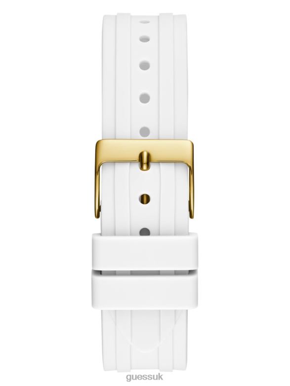 GUESS Women Silicone Multifunction Watch Rose Gold Accessory V28V63645