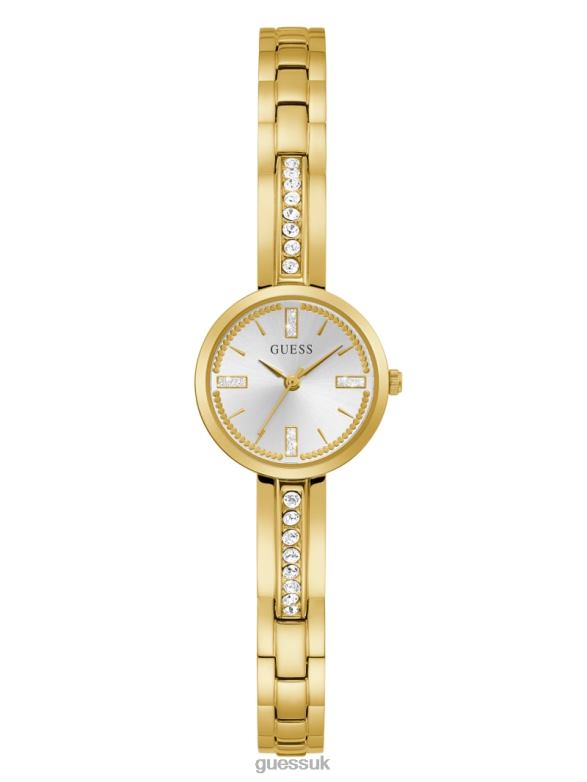 GUESS Women Sofia Crystal Analog Watch Gold Accessory V28V63542
