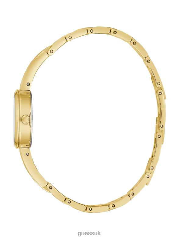 GUESS Women Sofia Crystal Analog Watch Gold Accessory V28V63542