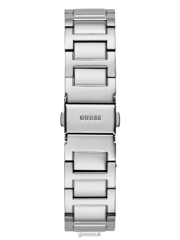 GUESS Women Square Multifunction Watch Silver Accessory V28V63571