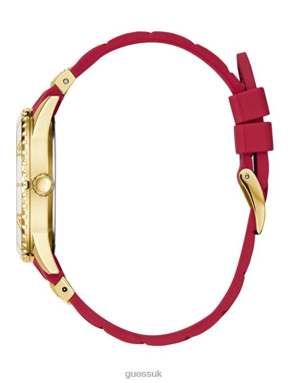 GUESS Women Two-Tone and Red Multifunction Watch Red Accessory V28V63639