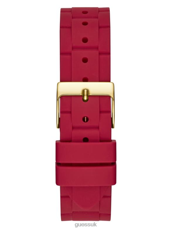 GUESS Women Two-Tone and Red Multifunction Watch Red Accessory V28V63639