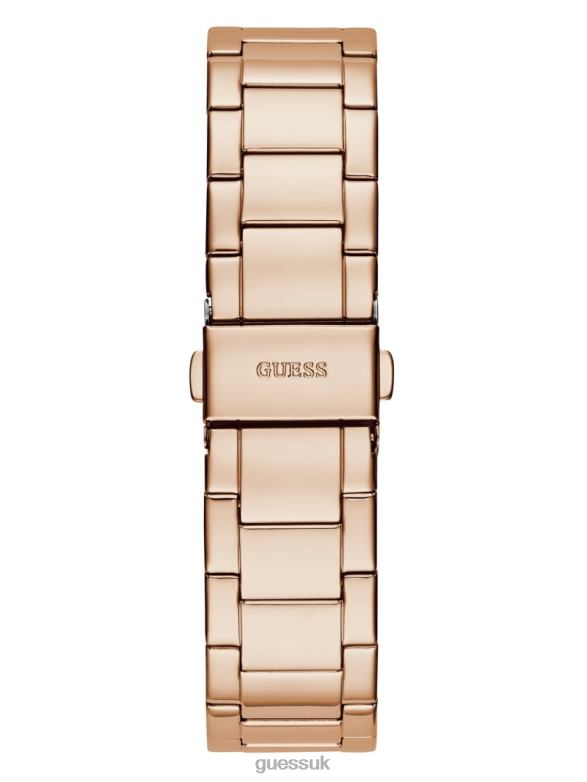 GUESS Women and Rhinestone Multifunction Watch Rose Gold Accessory V28V63631