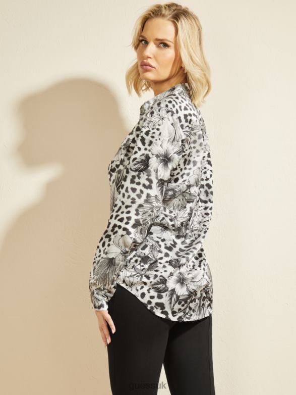 GUESS Women The Essence Blouse Instinct Apparel V28V61334