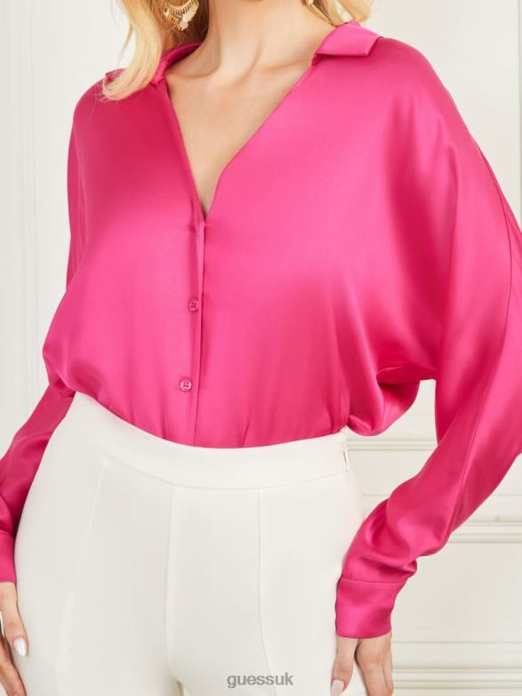 GUESS Women Tiffany Blouse F400 Apparel V28V61085