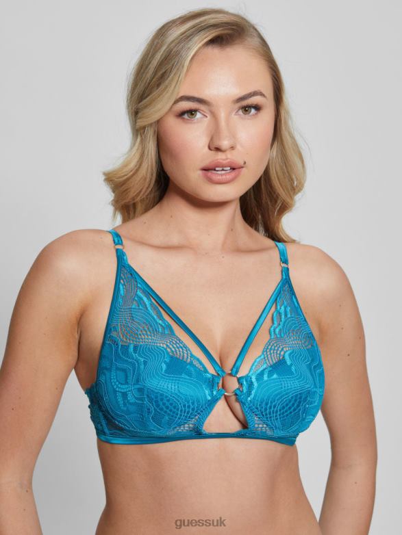 GUESS Women Danielle Half-Cup Wired Bra Nouvelle Lagune Apparel V28V62664