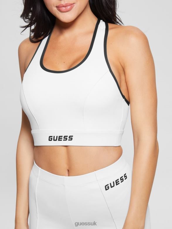 GUESS Women Eco Adrianna Active Bra Parchment Tone Apparel V28V61592