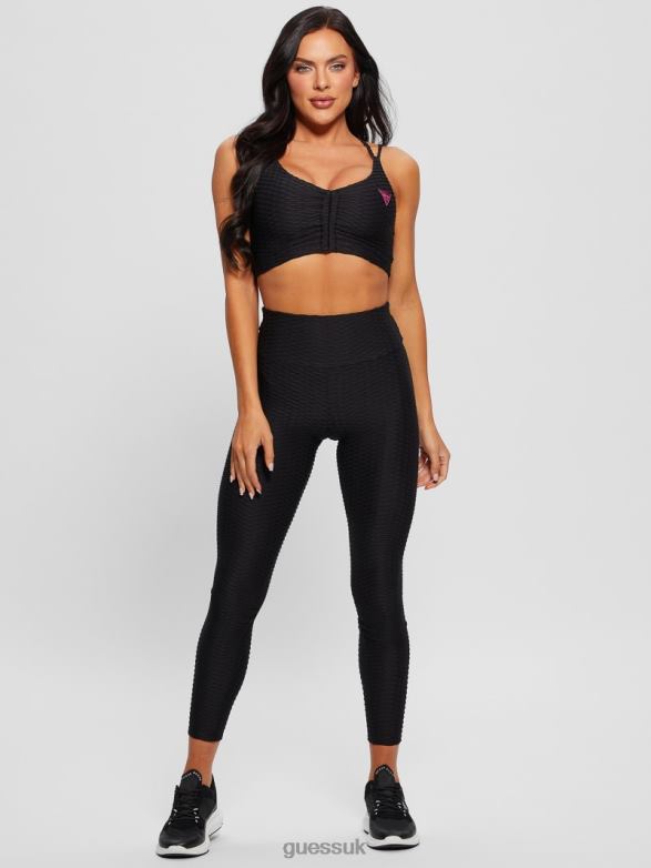 GUESS Women Eco Delma Active Bra Black Apparel V28V62457