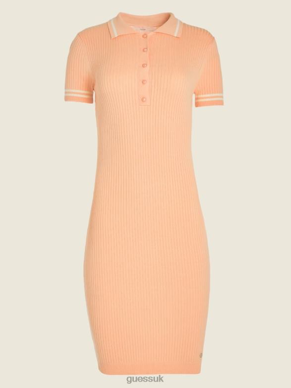 GUESS Women Adelaide Sweater Dress Peach Creme Apparel V28V6911