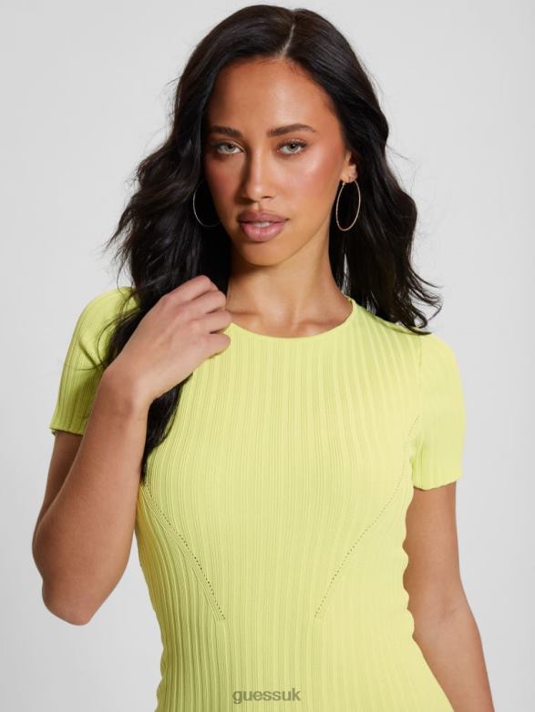 GUESS Women Anne Sweater Dress Dusty Kiwi Apparel V28V6452