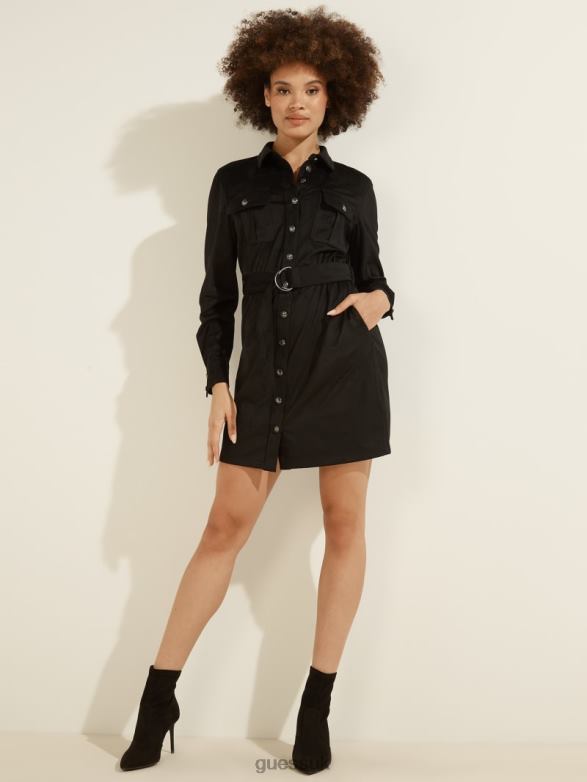 GUESS Women Dora Faux-Suede Dress Black Apparel V28V6895