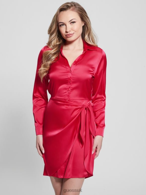 GUESS Women Eco Alya Dress Karma Pink Apparel V28V6493