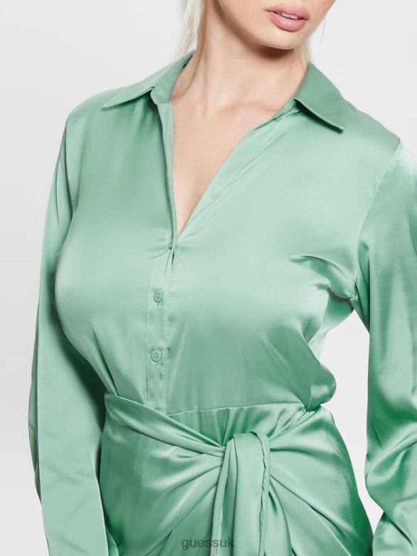 GUESS Women Eco Alya Dress Vital Green Apparel V28V6459