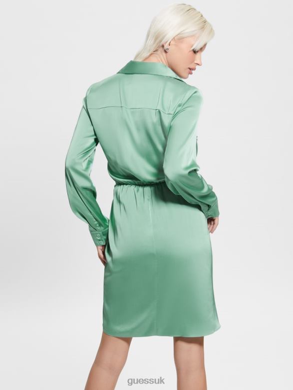 GUESS Women Eco Alya Dress Vital Green Apparel V28V6459