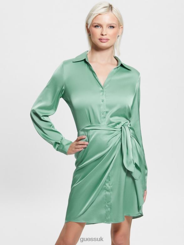 GUESS Women Eco Alya Dress Vital Green Apparel V28V6459