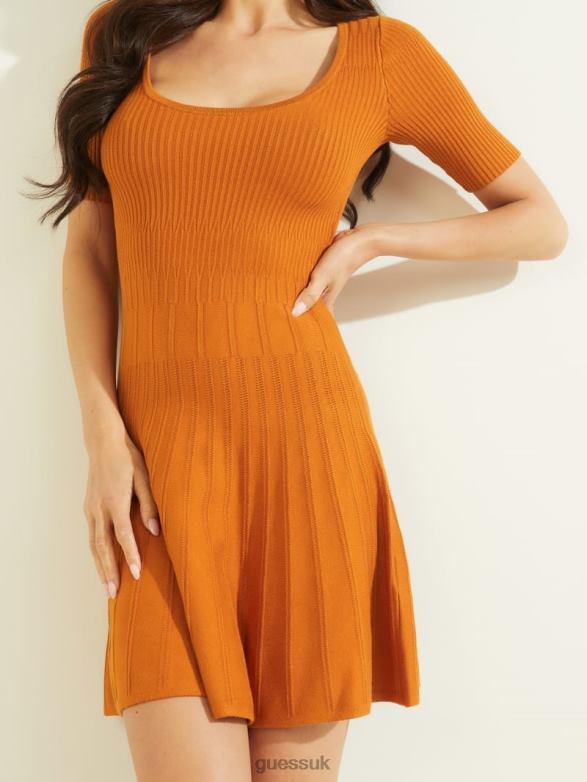 GUESS Women Eco Amelia Knit Dress Autumn Bloom Apparel V28V6803
