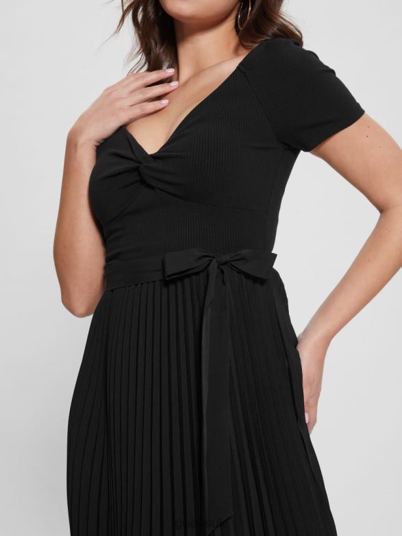 GUESS Women Eco Erynn Belted Dress Black Apparel V28V6747