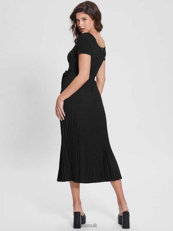 GUESS Women Eco Erynn Belted Dress Black Apparel V28V6747