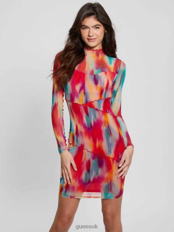 GUESS Women Eco Jemma Mesh Dress Life Is Fast Apparel V28V6323
